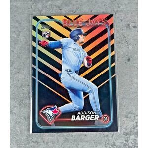 2024 Topps Update ADDISON BARGER Orange & Black Holiday Foil #US336 Rookie